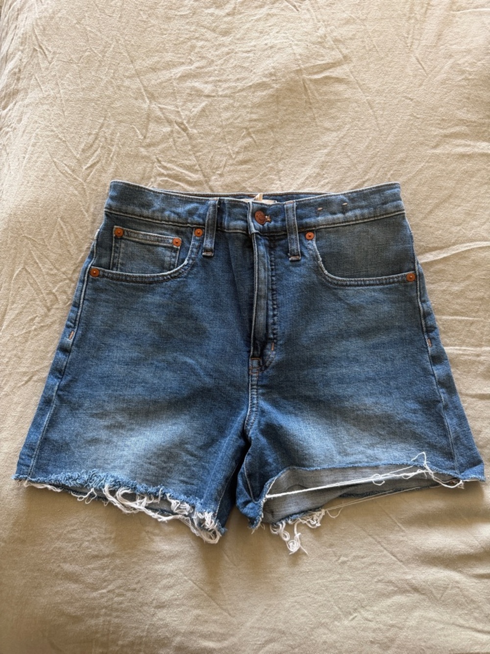 Madewell Classic High-Rise Blue Denim Women's Shorts